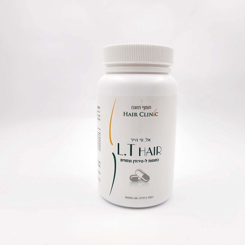 תוסף התזונה L.T HAIR מיועד לטיפול במצבים דלקתיים ולמניעת הרס הדרגתי של זקיקי השיער. התוסף מטפל בדלקות וגירויים בקרקפת, מכיל ויטמין C, ויטמין E, ברזל ומינרלים נוספים.